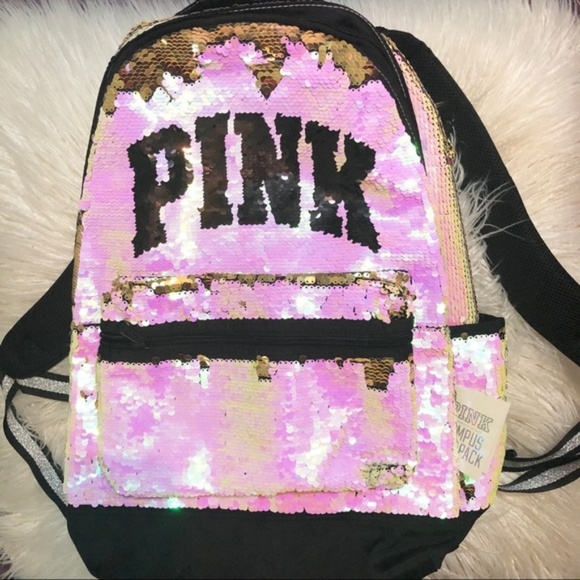 pink bling campus backpack